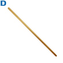 Палка гимнастическая деревянная, диаметр 28мм, длина 1100мм (110см)