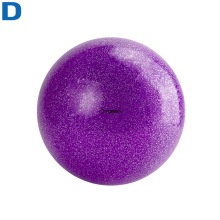 Мяч для художественной гимнастики 19 см TORRES ПВХ фиолетовый с блестками