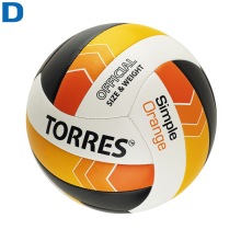 Мяч волейбольный №5 TORRES Simple Orange любительский