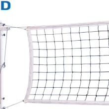 Сетка для пляжного волейбола, черная, 1 м* 8,5 м, обшитая с 4-х сторон, толщина нити 2,2 мм