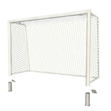 Ворота для мини-футбола/гандбол алюминиевые 3х2 глубина ворот 1 м профиль 100х120 мм (стационарные)