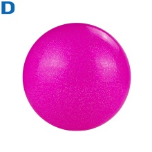 Мяч для художественной гимнастики 19 см TORRES ПВХ розовый с блестками