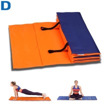 Коврик гимнастический полиэстер, стенофон, оранжево-синий