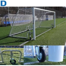 Ворота для мини-футбола/гандбола алюминиевые 3х2м профиль 100х120мм мобильные с колесами