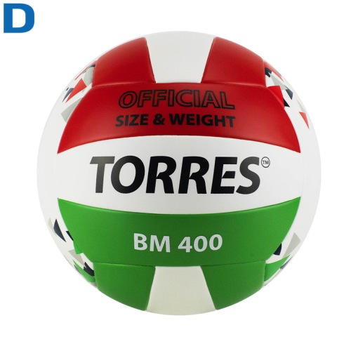Мяч волейбольный №5 TORRES BM400 люб.