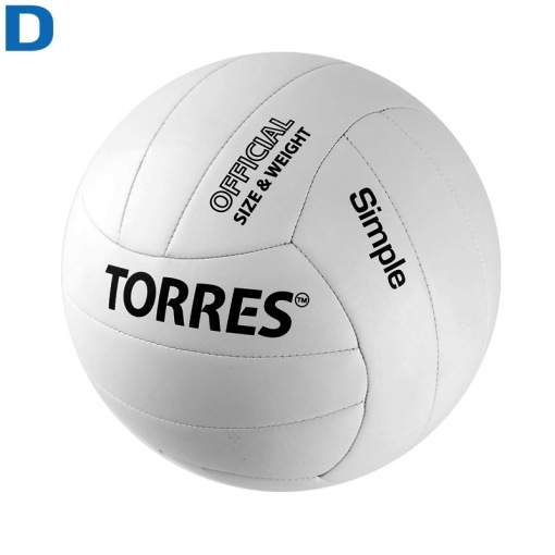 Мяч волейбольный №5 TORRES Simple люб.