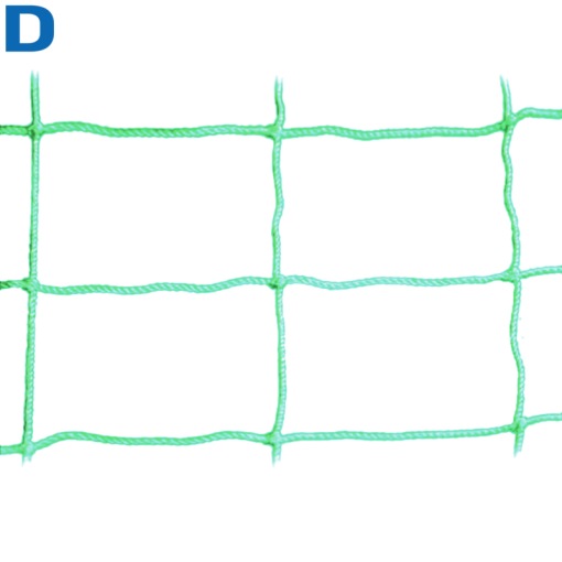 Сетка заградительная, ячейка 100*100, толщина нити 2,2 мм, узловая, зеленая