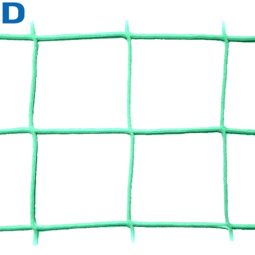 Сетка заградительная, ячейка 100*100, толщина нити 2,6 мм, безузловая, зеленая