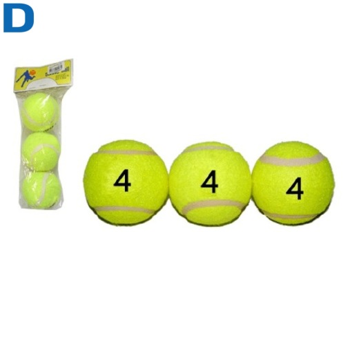 Мяч для большого тенниса (3 шт. в пакете)