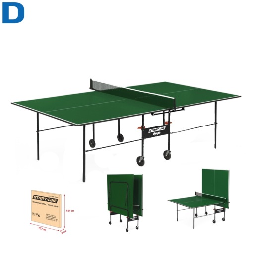 Теннисный стол START LINE OLYMPIC с сеткой green для помещения